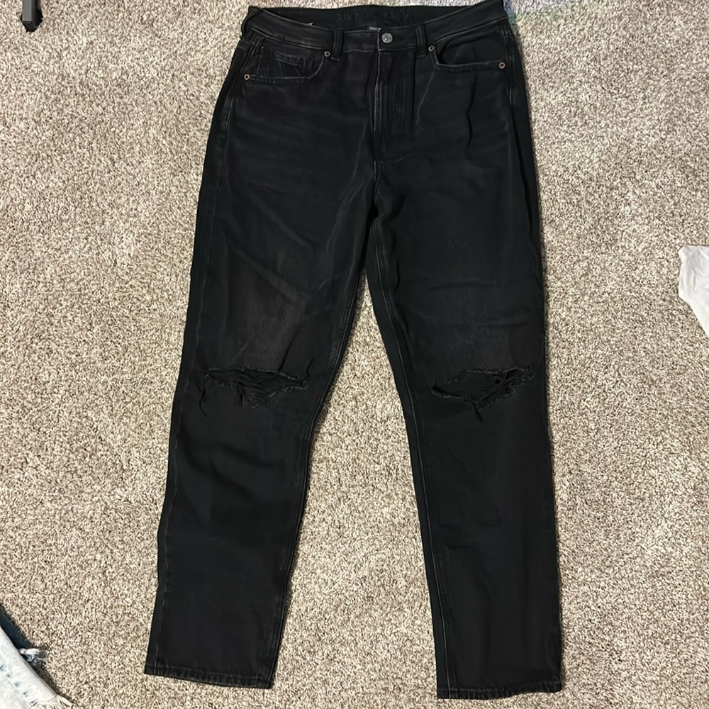 NWOT American Eagle Black Straight Jeans